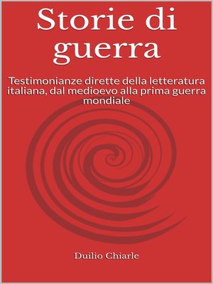 cover image of STORIE DI GUERRA